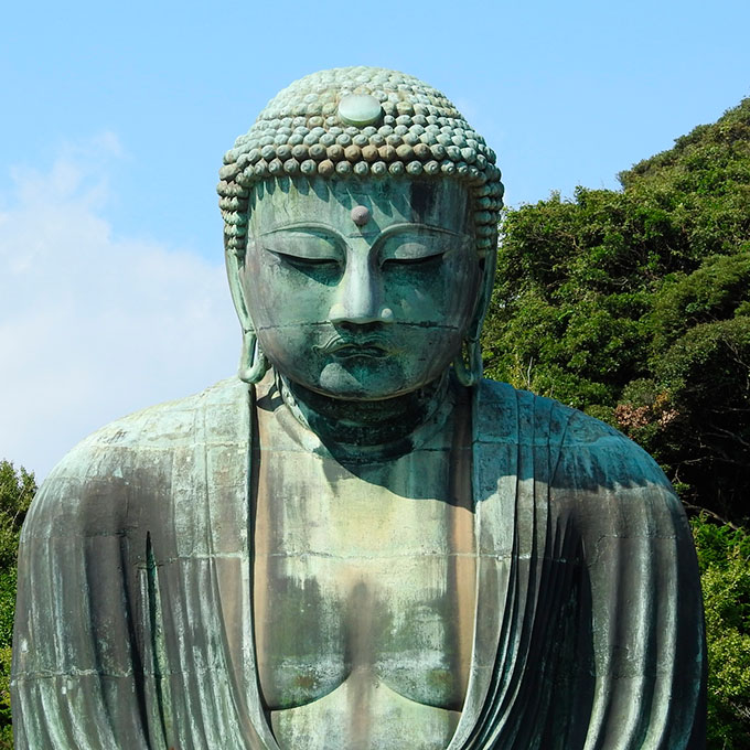 鎌倉の大仏の緑青色