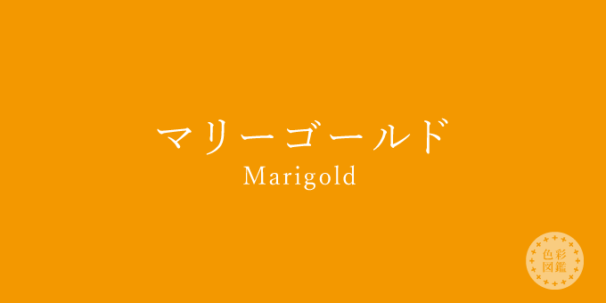マリーゴールド Marigold の色見本 色彩図鑑 日本の色と世界の色