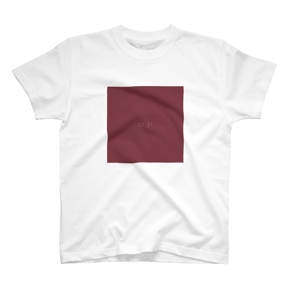 10月31日の誕生色「チベタン・レッド」のTシャツ