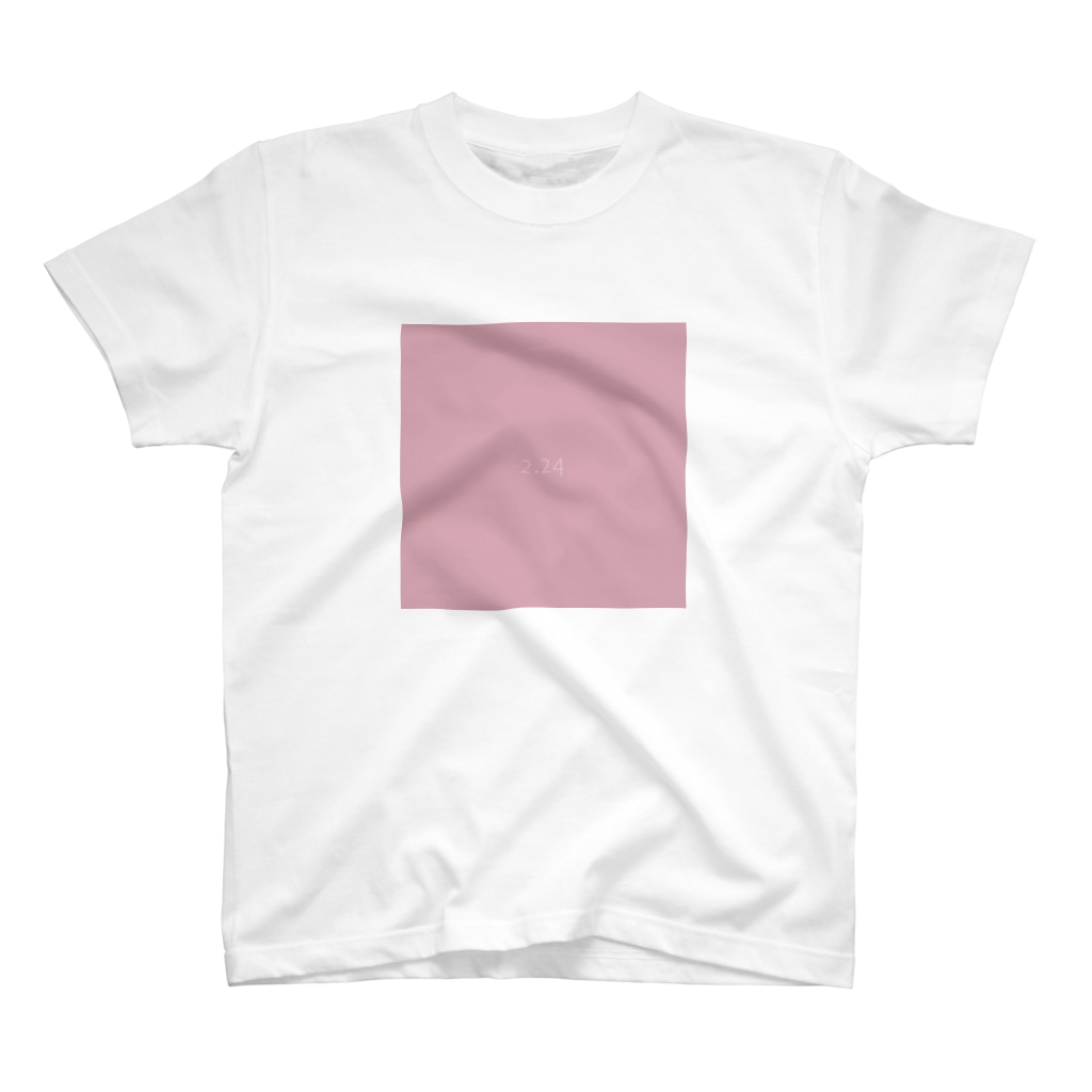 2月24日の誕生色「ピンク・ネクター」のTシャツ