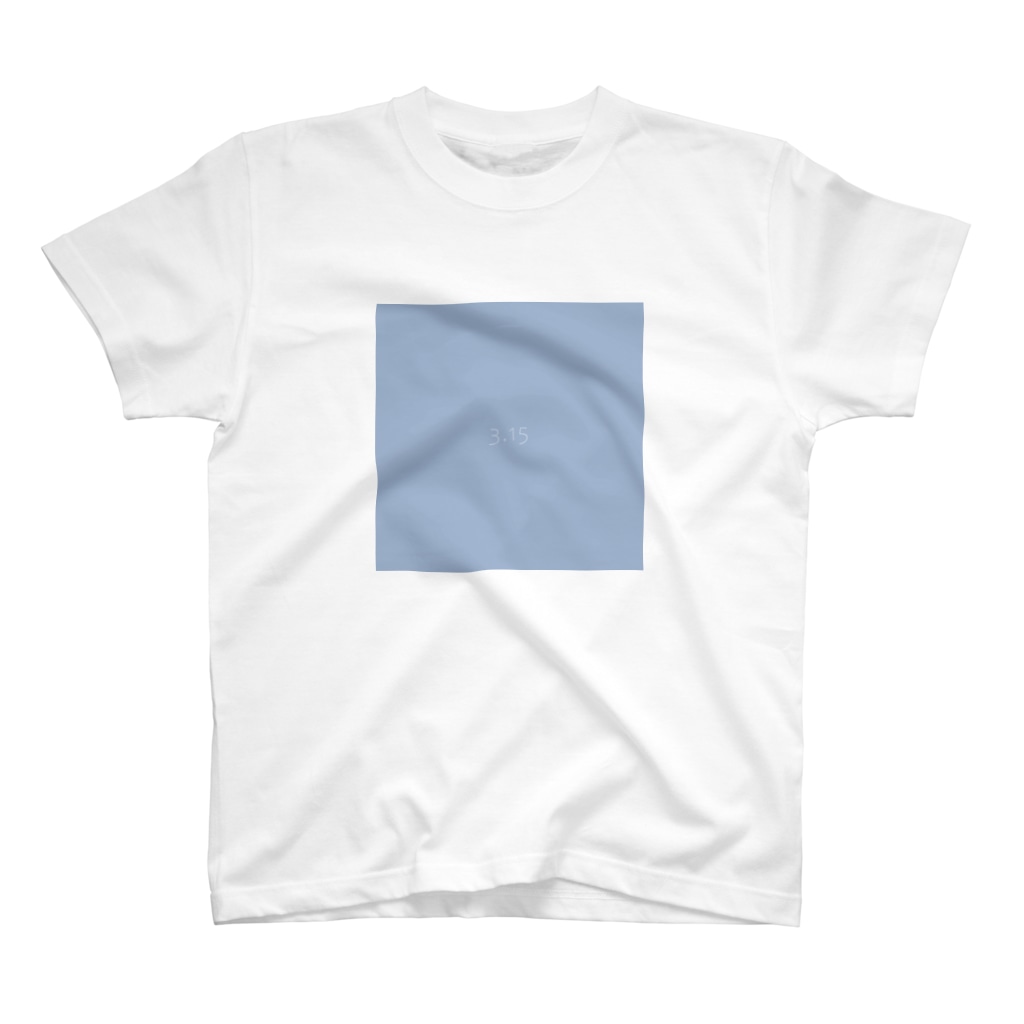 3月15日の誕生色「カシミヤ・ブルー」のTシャツ