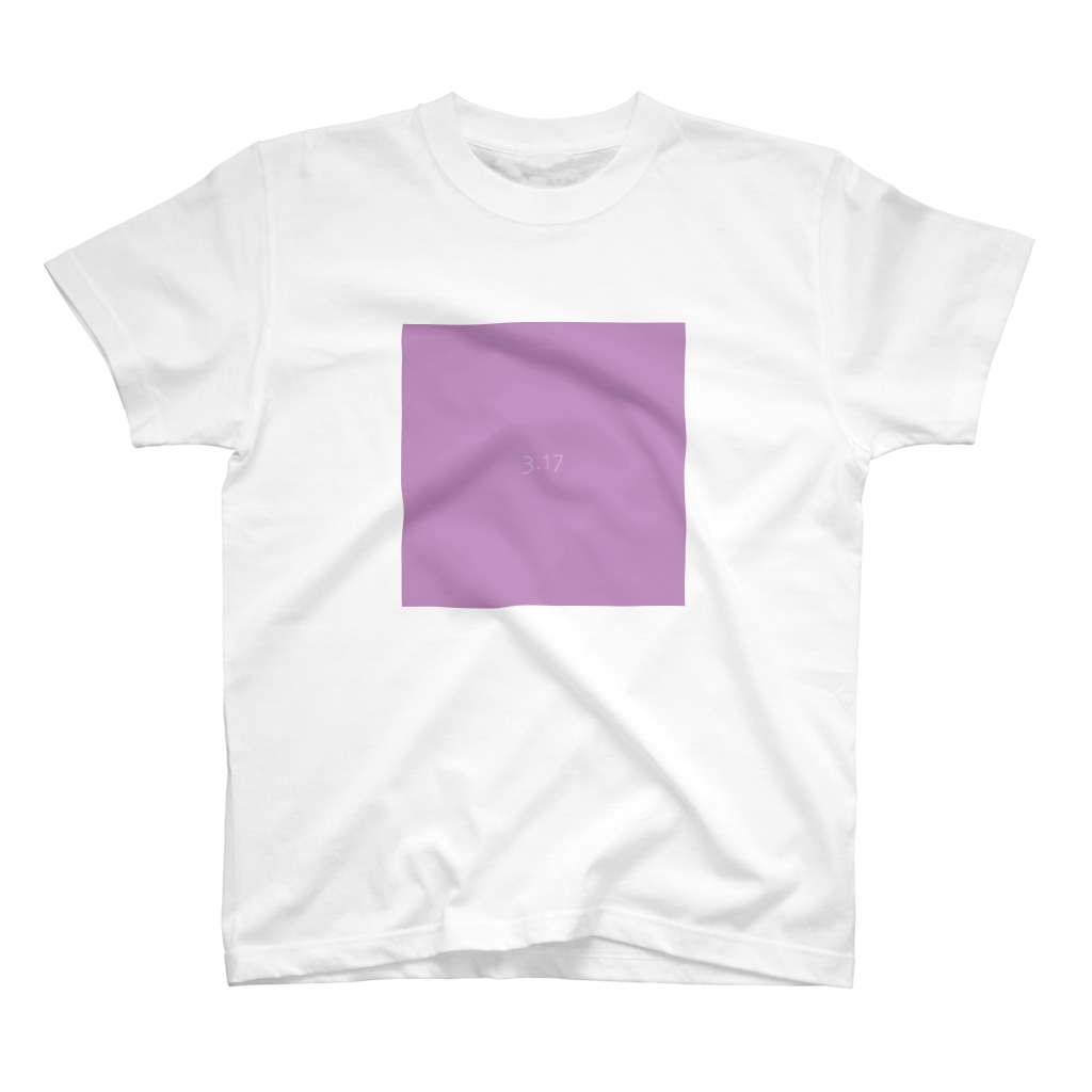 3月17日の誕生色「ヴァイオレット・チュール」のTシャツ
