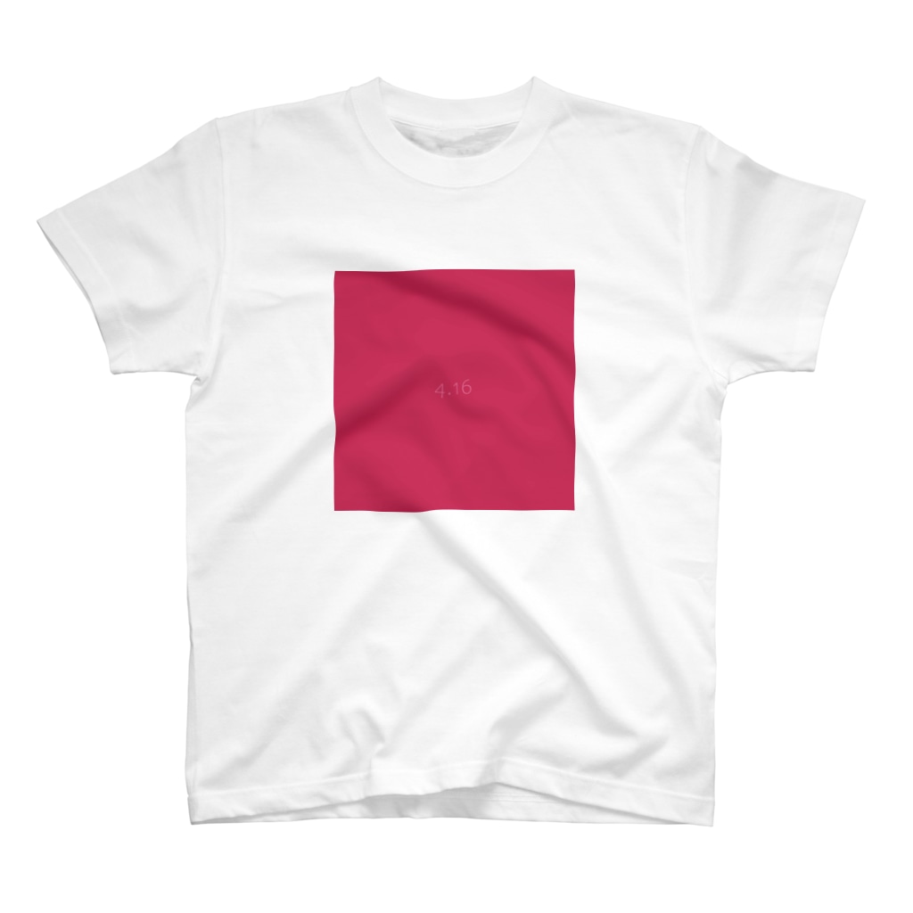 4月16日の誕生色「バーチャル・ピンク」のTシャツ