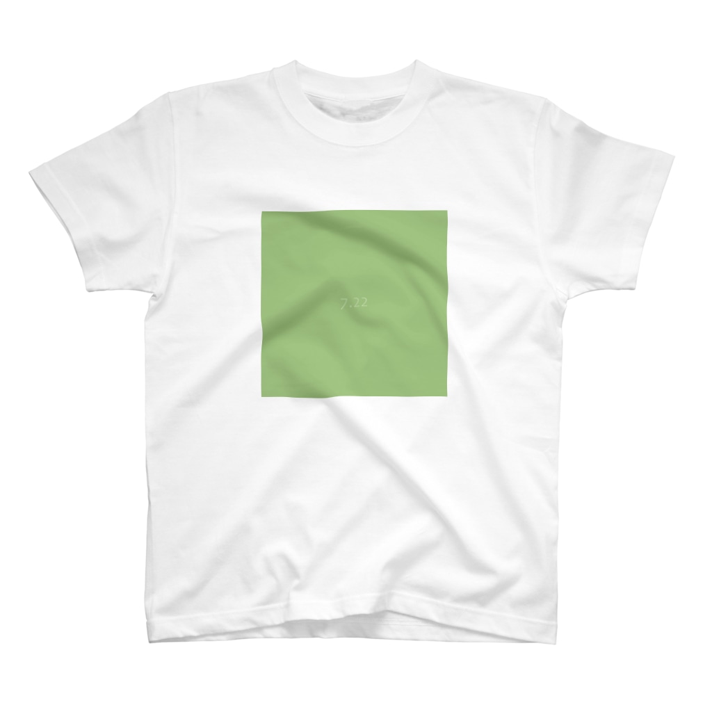 7月22日の誕生色「オパール・グリーン」のTシャツ