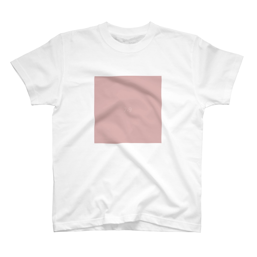 7月9日の誕生色「シルバー・ピンク」のTシャツ