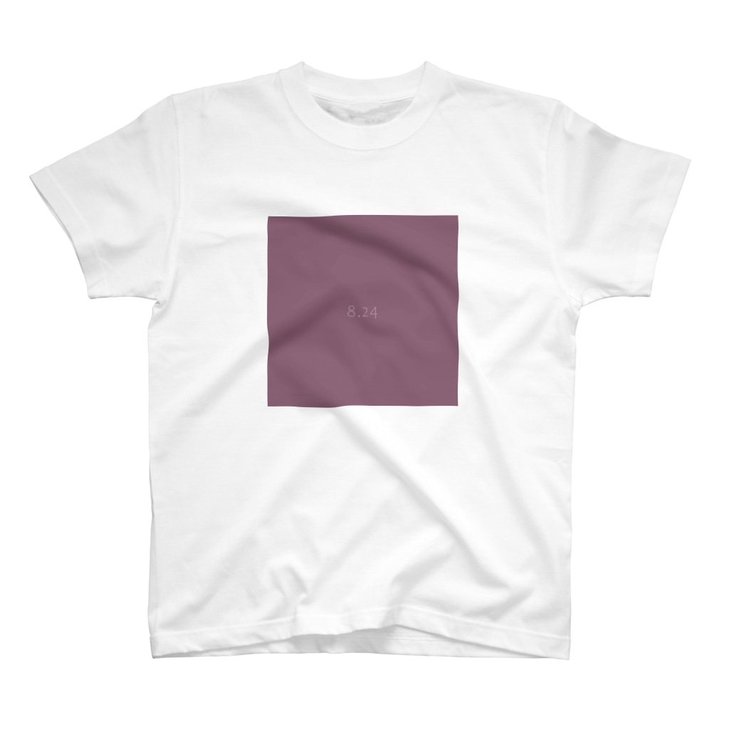 8月24日の誕生色「グレープ・ネクター」のTシャツ
